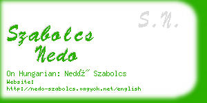 szabolcs nedo business card